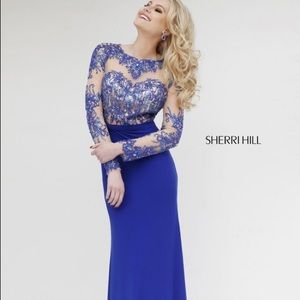 Sherri Hill Royal Blue Prom Dress